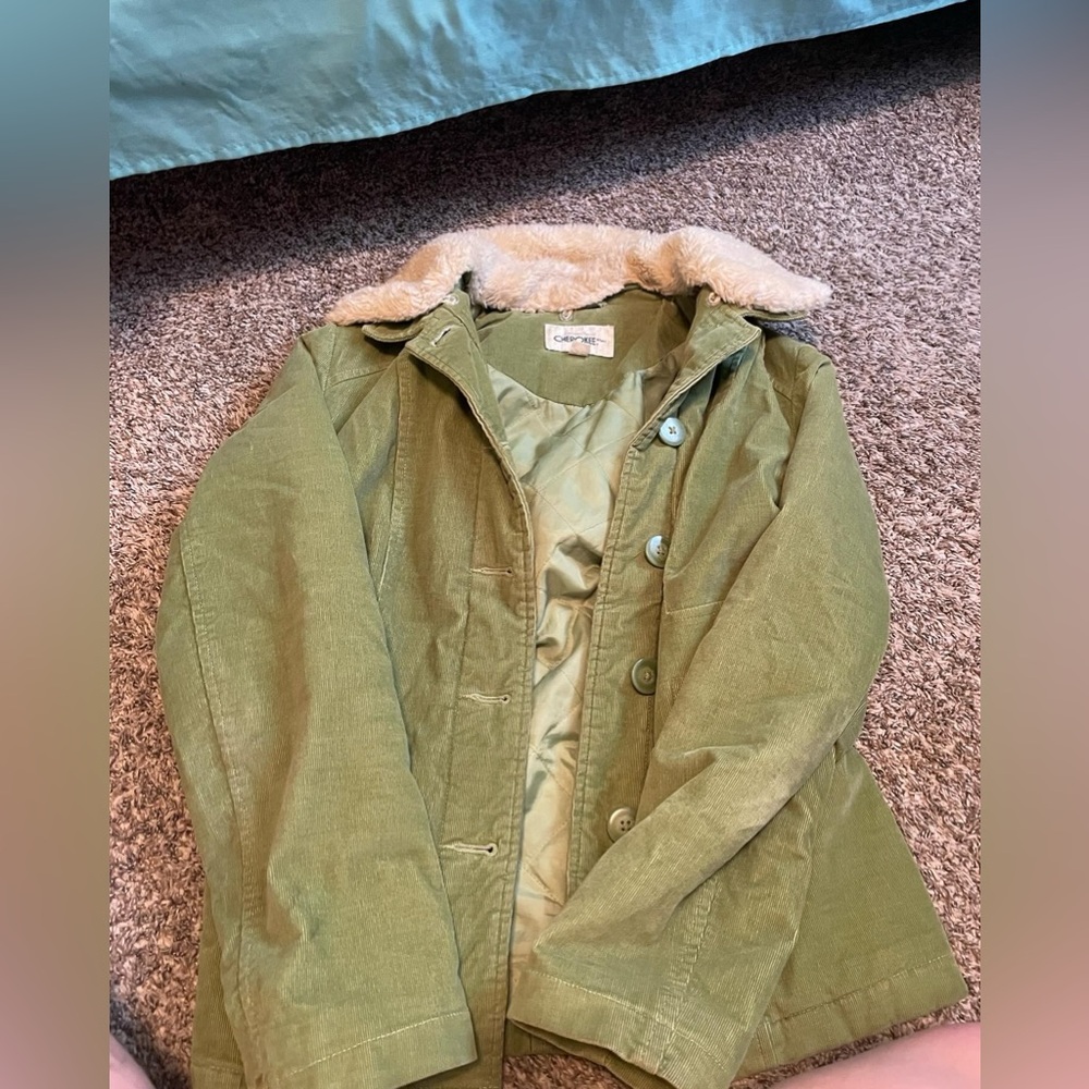 Green corduroyed jacket